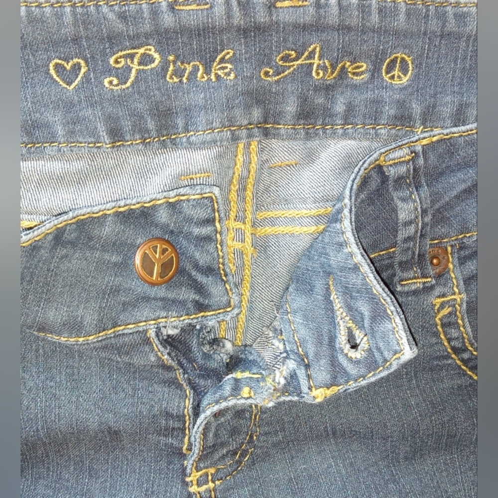 PINK AVE Sz 9 Straight Leg Women's blue jeans - Picture 5 of 6